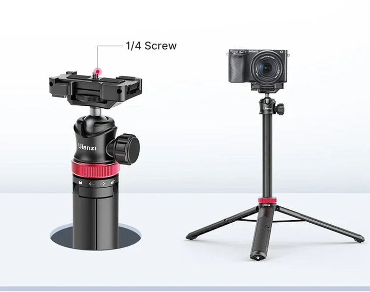 Ulanzi MT-44 Extend Livestream Tripod Stand 42inch Tripod with Phone Mount Holder Vertical Shooting Phone DSlR Camera Tripods
