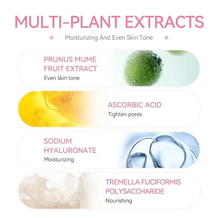 Sakura Whitening Face Serum Fade Fine Lines Anti Aging Tighten Pores Improve Melanin Pigment Dull Moisturizer Brighten Skin Care