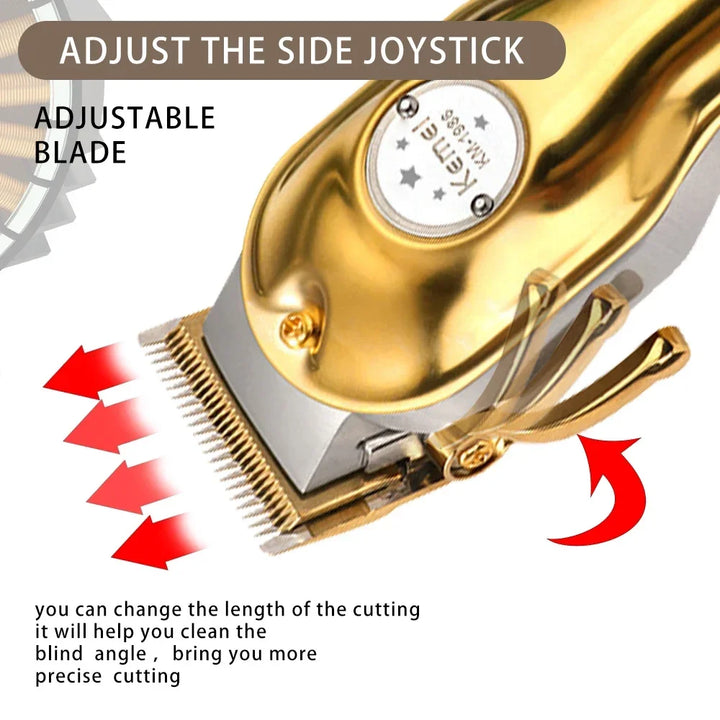 Kemei KM-1986 Or Blade Hair Trimmer For Men Trimmer Professional Hair Clipper Electric Razor Rechargeable Hair Cutting Machine