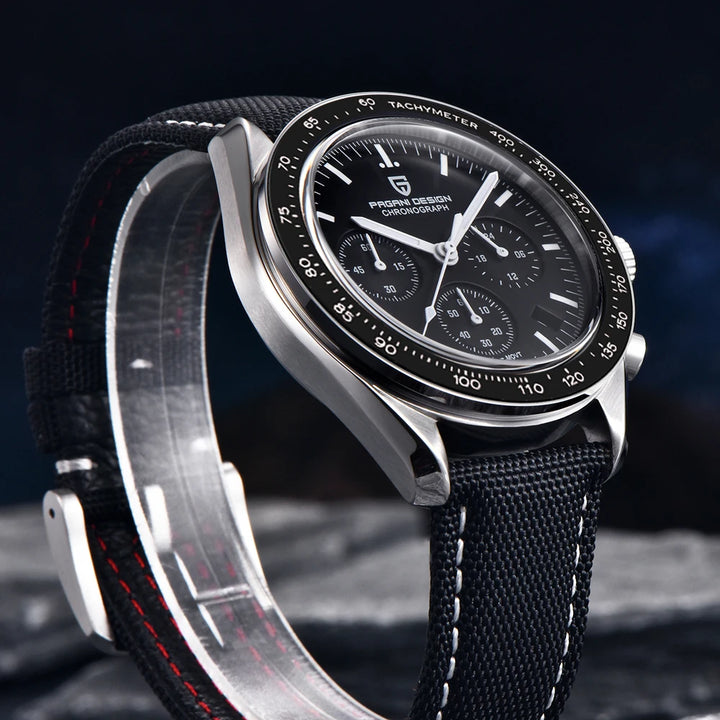 PAGANI DESIGN Moon Mens Watches 2024 Top Brand Luxury Quartz Watch For Men Chronograph Luminous Sapphire Mirror Waterproof Clock