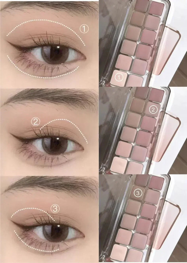 Full Matte Earth Tone Eyeshadow Palette