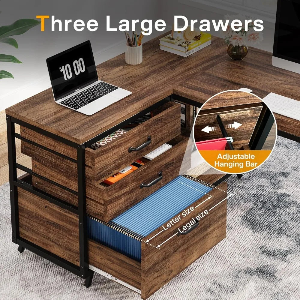 Office Desk with Storage