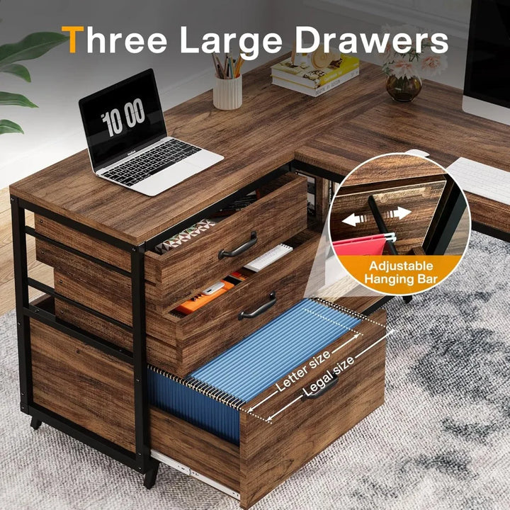Office Desk with Storage