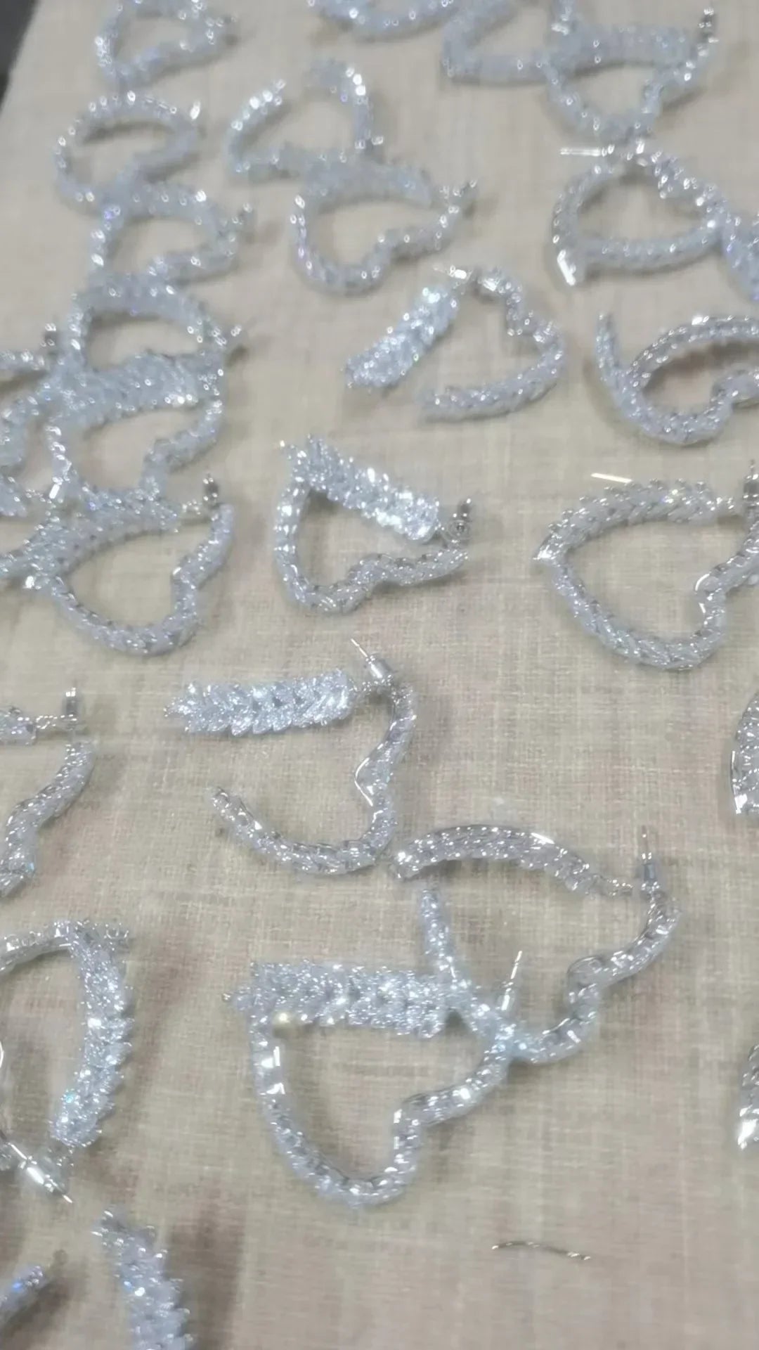 Korean Style Light Luxury Niche Design Sense Zircon Heart Wheat Ear New Trendy Temperament Earrings for Girls Jewelry