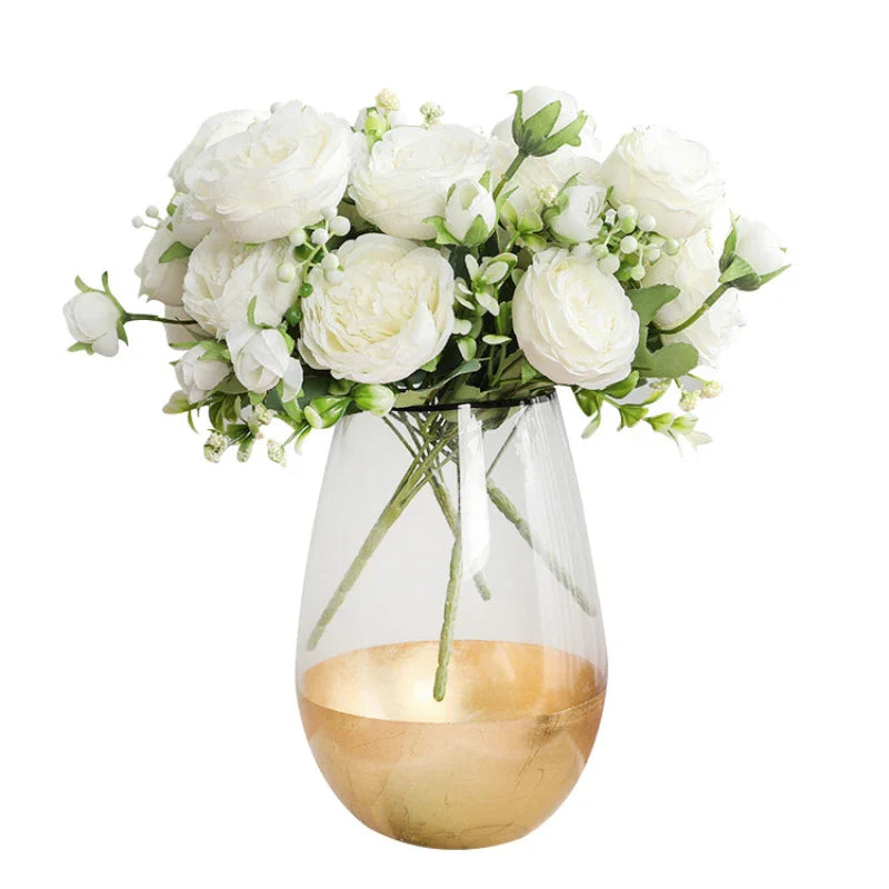 Artificial Peony Rose Bouquet