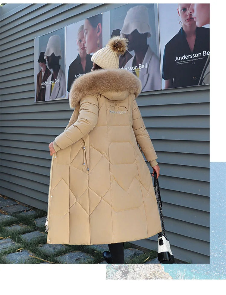 2024 New Autumn Winter Coat Women Thicken Warm Oversized Hoodies Casual Loose Korean Autumn Winter Fashion  Cotton Parkas Coat