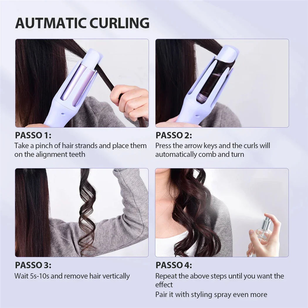 Tinsol 2-in-1 Automatic Hair Curler