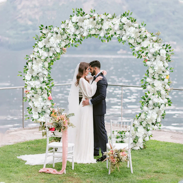 DIY Wedding Flower Wall Decor Silk Peonies Rose Artificial Floral Row Wed Arch Backdrop   wedding supplies garden decor outdoor