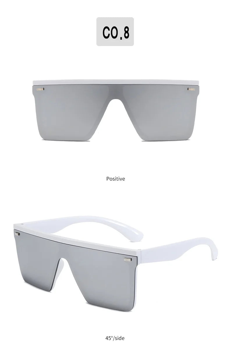 KLASSNUM One Piece Square Sunglasses Men Women Sports Driving Sunglasses Oversized Frame Luxury Brand Disigner 2025 Sun Glasses