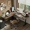 L-Shaped Adjustable Height Standing Desk