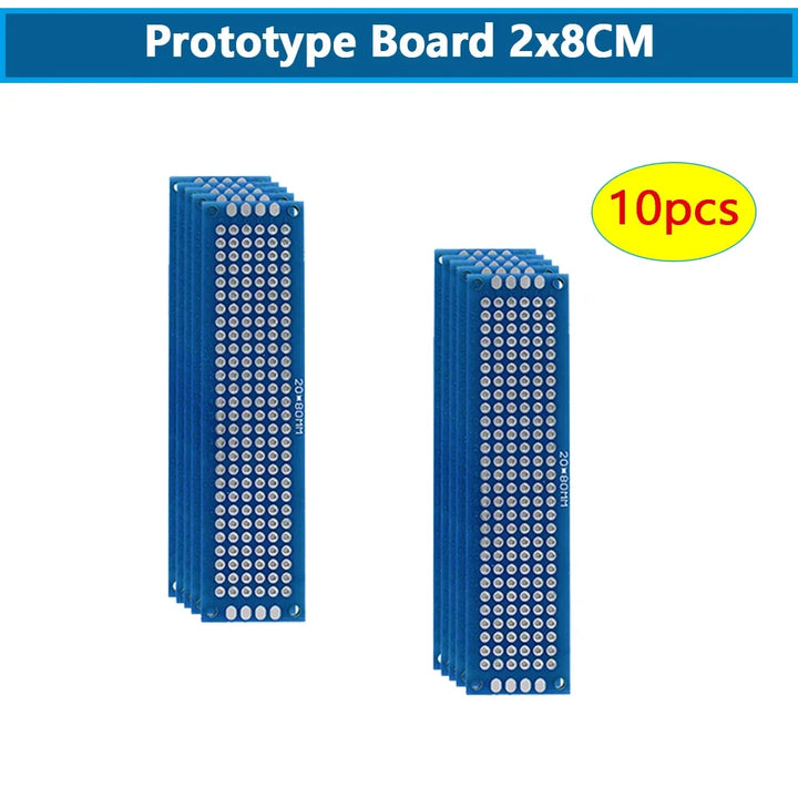 5-10PCS Prototype BoardsBlue Circuit Perfboard 3x7cm 4x6cm 5x7cm 7x9cm Double Sided Circuit Boards DIY Electronic Kit