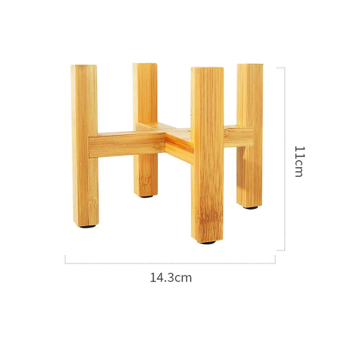 Small Durable Wooden Plant Stand