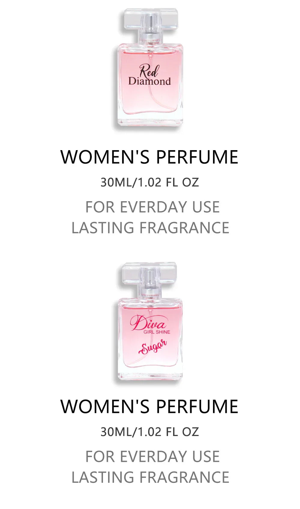 Women's Love Collection Fragrance Set Eau De Parfum Spray 4-Piece Gift Set Long Lasting 1.02 Fl Oz per Bottle