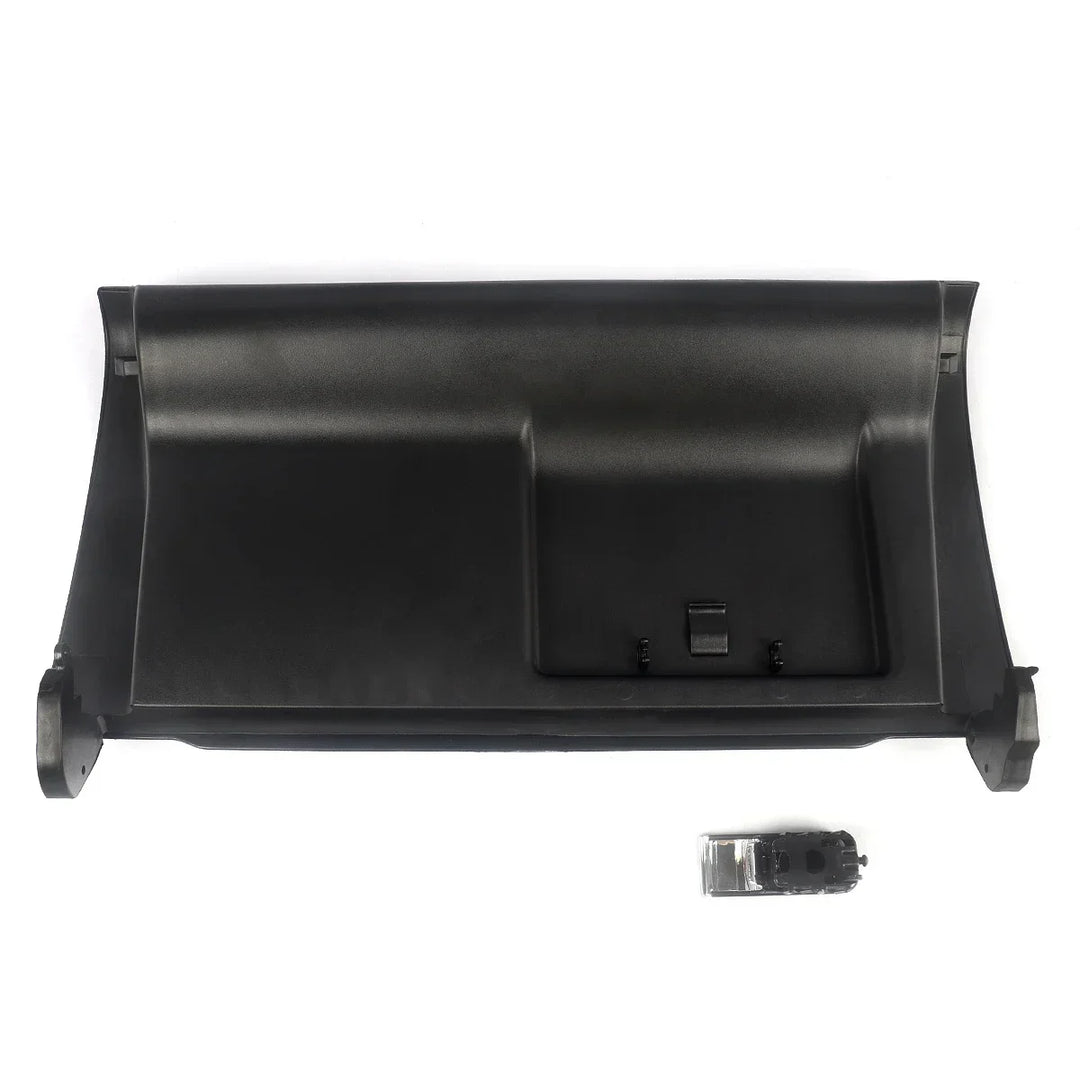 MAGICKIT Black Glove Box Compartment Door Lid Cover With Buckle For Audi A4 B7 2001-2008 CAR Accessories Direct Replacement