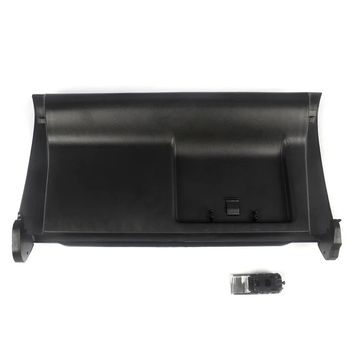 MAGICKIT Black Glove Box Compartment Door Lid Cover With Buckle For Audi A4 B7 2001-2008 CAR Accessories Direct Replacement