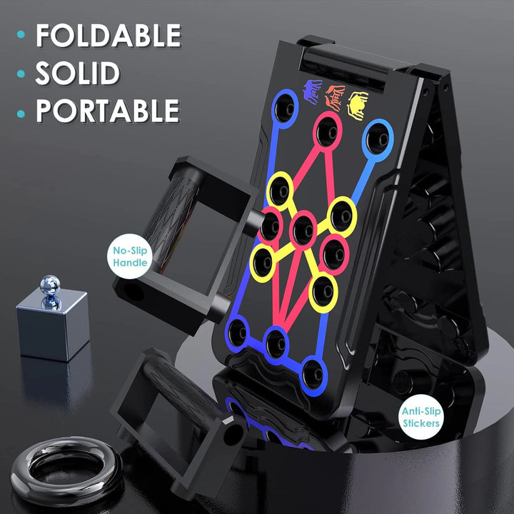 Portable Multifunctional Push-up Board - Fitness and Muscle Training Device Home Workout Set Foldable Push Up Bar Resistance
