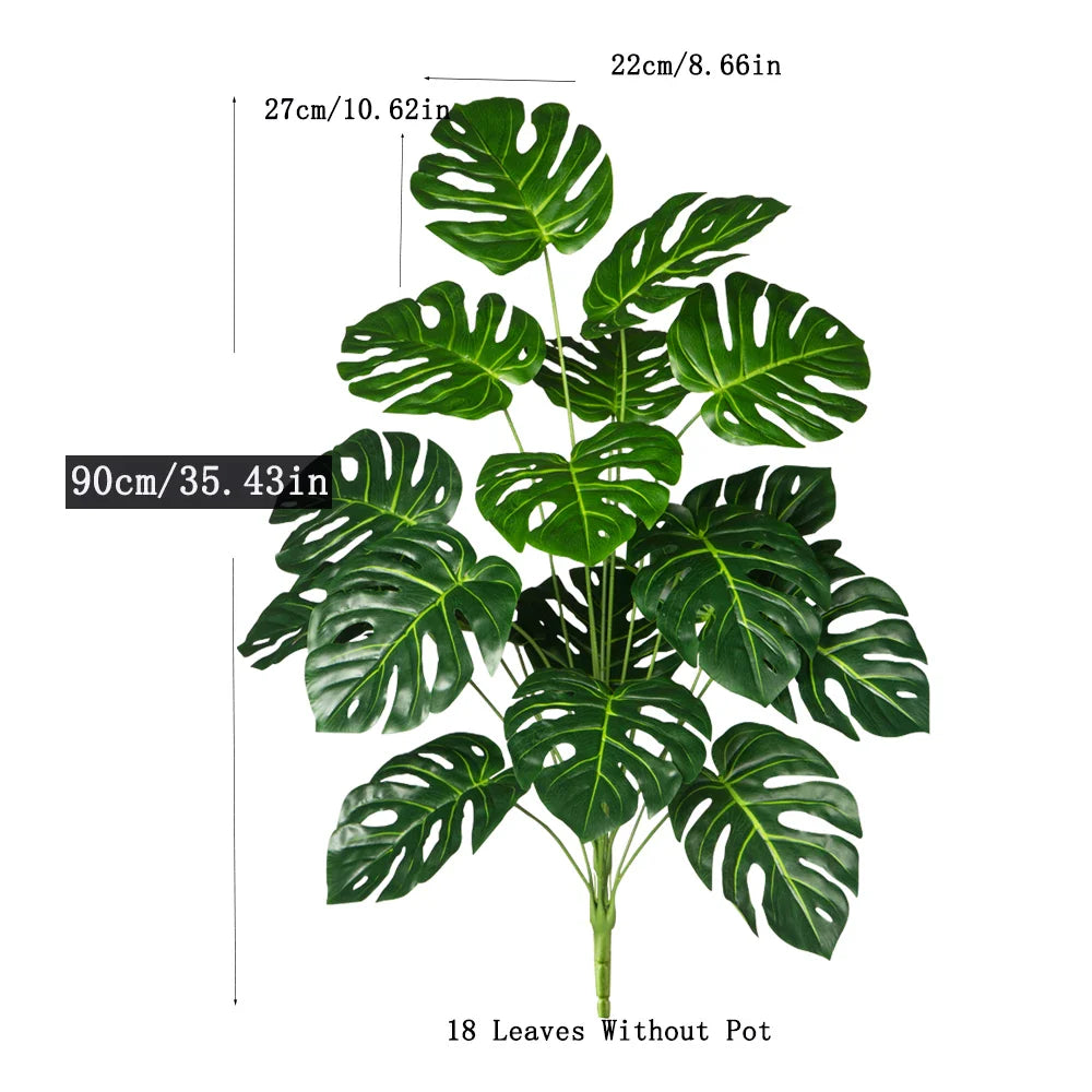 Artificial Monstera Tree Tropical Décor