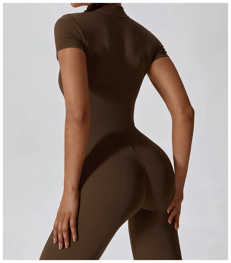 New Yoga Clothes Suit Workout Sports Set Women Bodysuits Gym Set Women Training Siamese Fitness Jumpsuit Female Sportswear