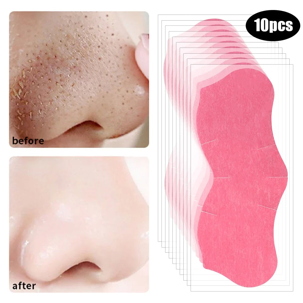 Peel Off Nose Blackhead Remover Strips Deep Cleansing Shrink Pore Acne Treatment Mask Nose Patches Face Skin Care Beauty Tools