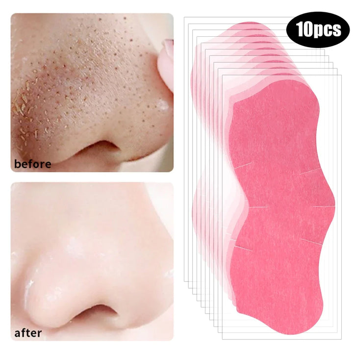 Peel Off Nose Blackhead Remover Strips Deep Cleansing Shrink Pore Acne Treatment Mask Nose Patches Face Skin Care Beauty Tools