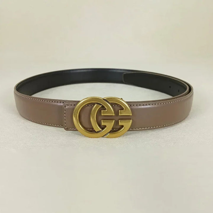 Fashion GG cowhide real leather belt for women luxury desiner Unisex men's belt elegant girdle belt female jeans waistband