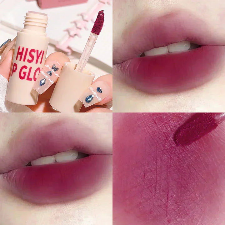 6-Color Matte Velvet Lip Glaze