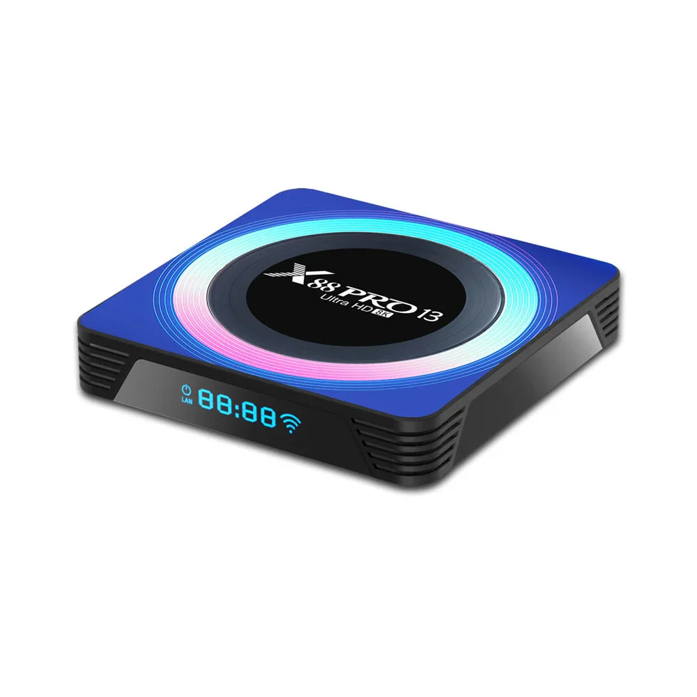 X88 PRO 13 Android 13.0 TV Box Rockchip RK3528 4K 2.4G 5G Wifi 6 64G 32GB 16GB BT5.0 8K Global Media Player