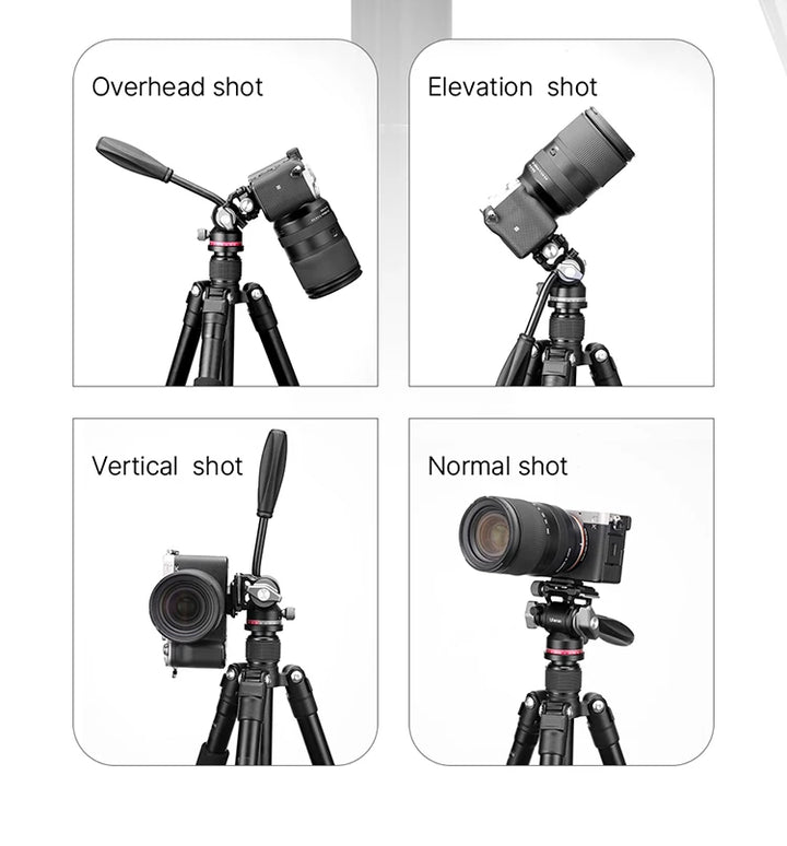Ulanzi U-190 U190 Panoramic Tripod Head Hydraulic Fluid Video Damping Head For Tripod Monopod DSLR Camera Holder Stand Mobile