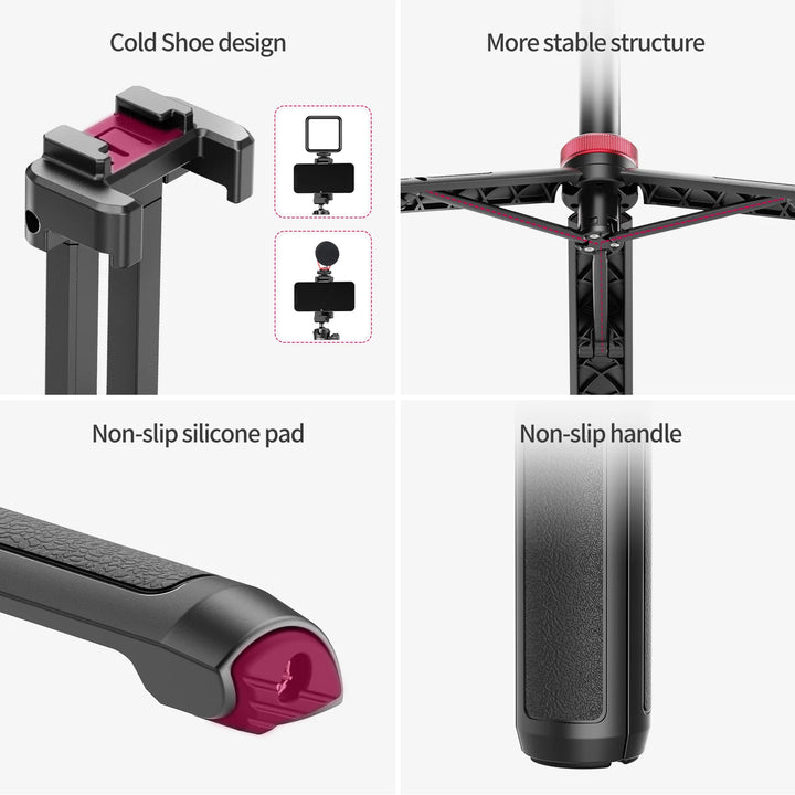 Ulanzi MT-44 Extend Livestream Tripod Stand 42inch Tripod with Phone Mount Holder Vertical Shooting Phone DSlR Camera Tripods