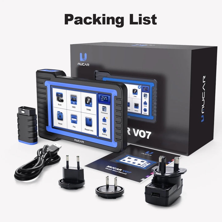 MUCAR VO7S CANFD Professional Scan Tool Bi-Directional Control ECU Coding Auto Car Diagnostic Tool Full System OBD2 Scanner