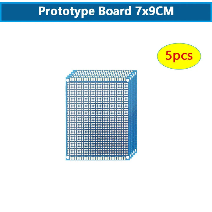 5-10PCS Prototype BoardsBlue Circuit Perfboard 3x7cm 4x6cm 5x7cm 7x9cm Double Sided Circuit Boards DIY Electronic Kit