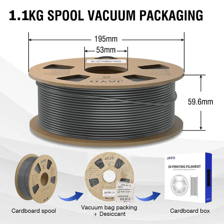 JAYO 5Rolls JAYO TPU SILK 98A 3D Filament Flexible 1.75mm+/-0.02mm 3D Printer SILK Texture Smooth High Quality New Fast Shipping