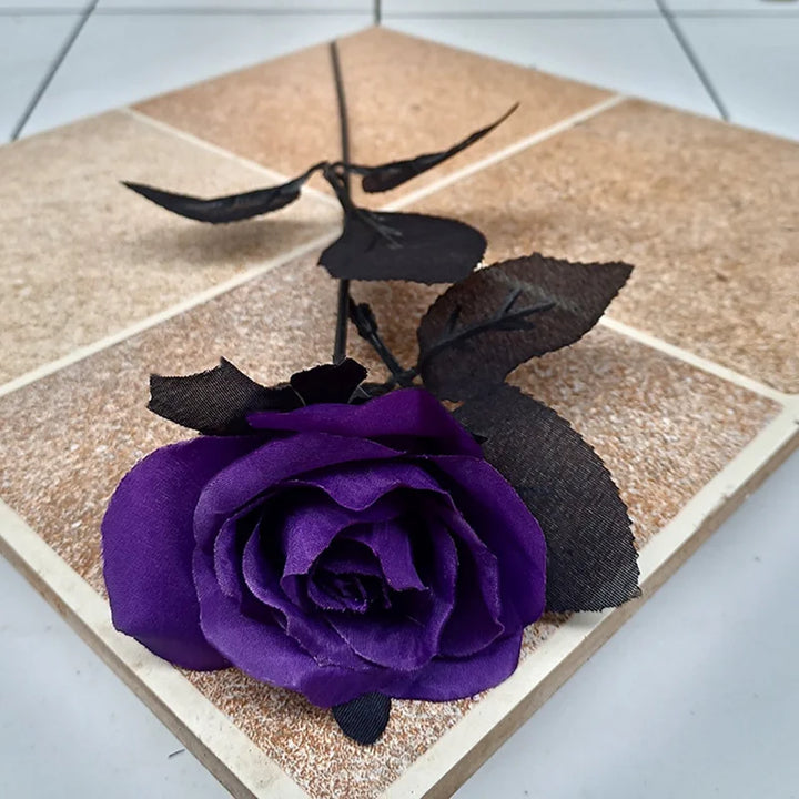 Artificial Black Rose Heads