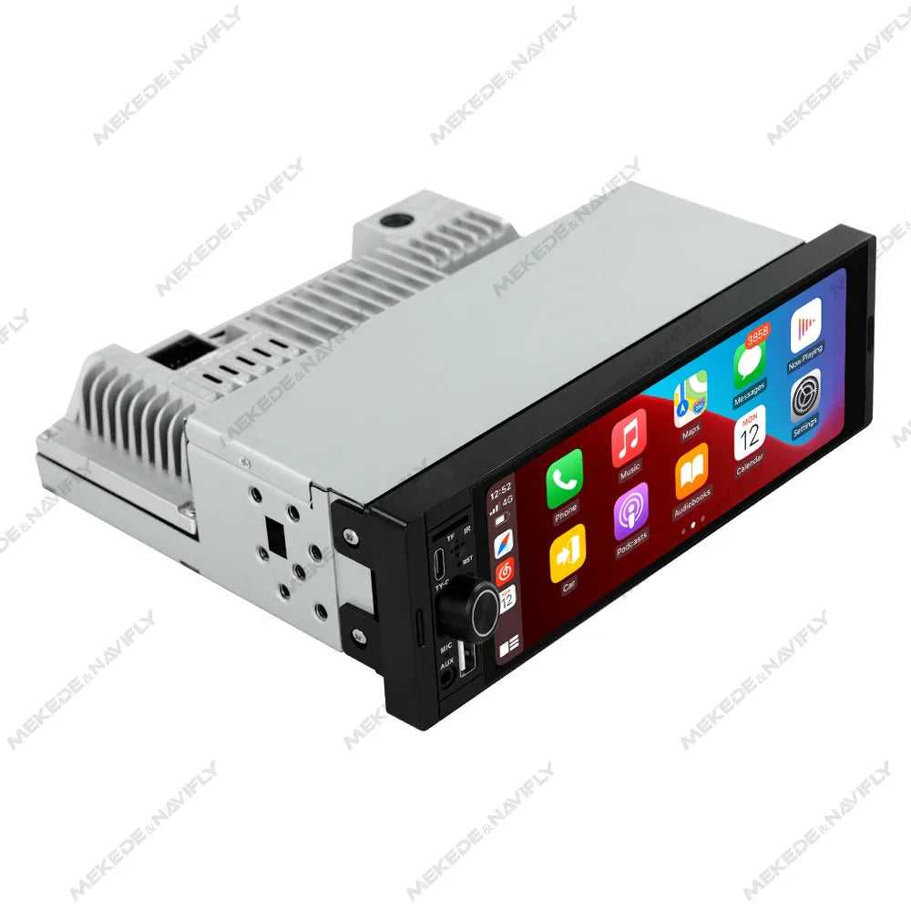 Navifly 2G+32G Universal 1 Din Android 6.86 Inch HD Touch Screen Wireless CarPlay Auto Car Radio Multimedia Video Player GPS FM