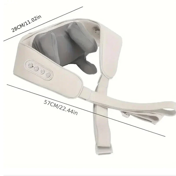 Wireless Neck Massager With Hot Compress Neck And Back Shoulder Shiatsu Kneading Massage Shawl Neck Cervical Relaxing Trapezius