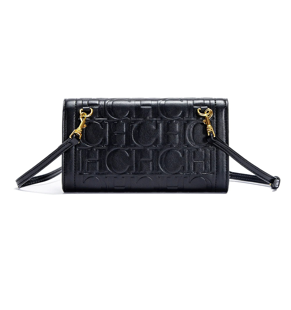 CHCH Women's Shoulder Bag 2024 Brand New Flip Letter Embossed Crossbody Bag