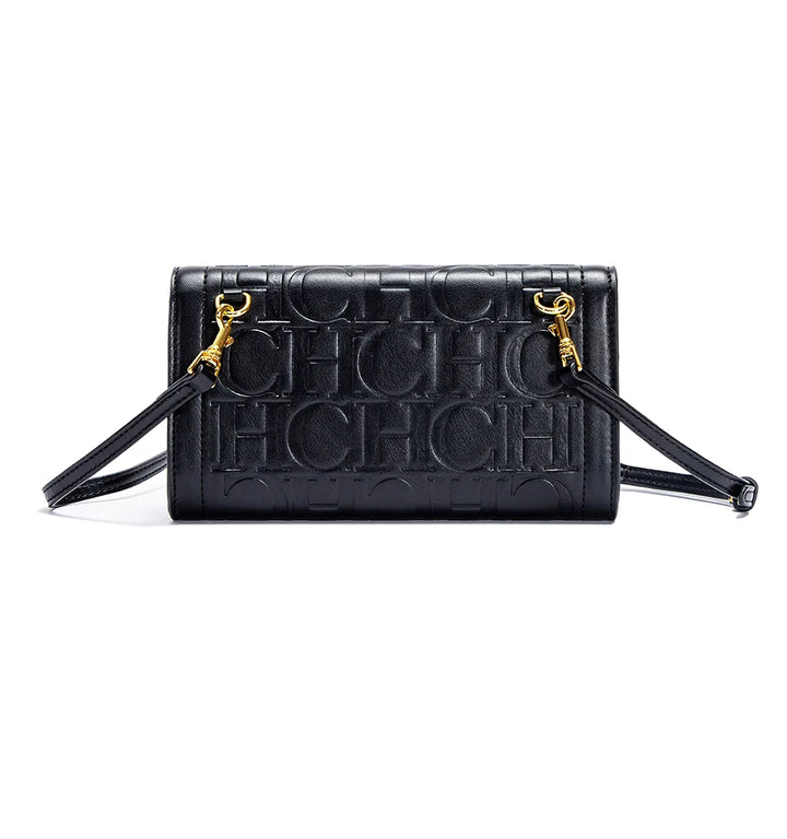 CHCH Women's Shoulder Bag 2024 Brand New Flip Letter Embossed Crossbody Bag