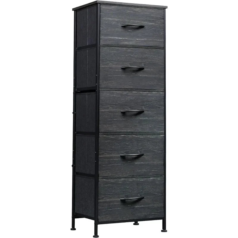 Tall Dresser with Steel Frame