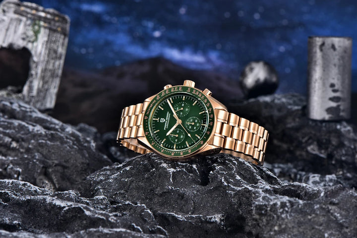 PAGANI DESIGN Moon Mens Watches 2024 Top Brand Luxury Quartz Watch For Men Chronograph Luminous Sapphire Mirror Waterproof Clock