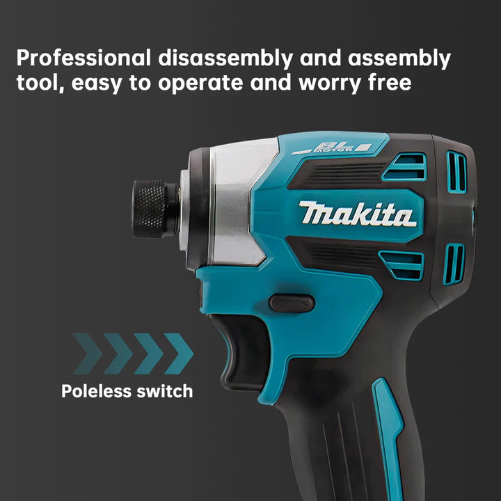 Makita Brushless Impact Driver DTD173 18V Lithium Cordless Electric Drill Power Tool Multifunction Household Tool（No Battery）