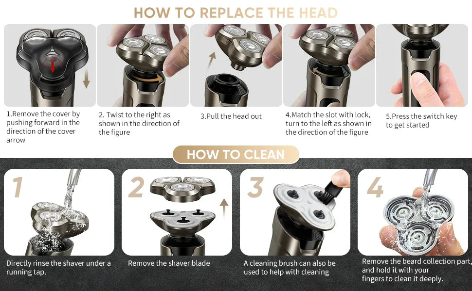 Sejoy Electric Hair Clipper for Men  5 in 1 Electric Nose Hair Trimmer Professional Cutting Machine Rechargalbe