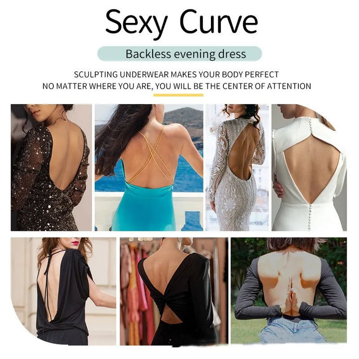 Body Shaper Shapewear Sculpting Tummy Control Bodysuit for Women Slim Waist Beauty body backless dress One piece underwear