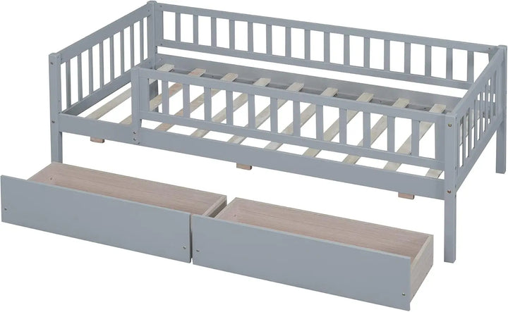 Twin Kids Bed with Storage