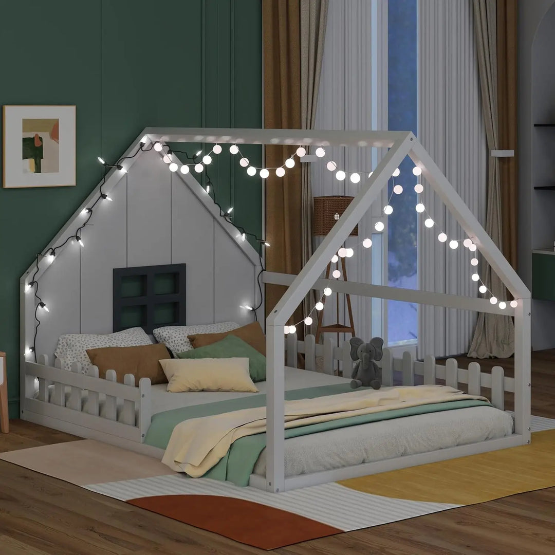 Full Size House Floor Bed