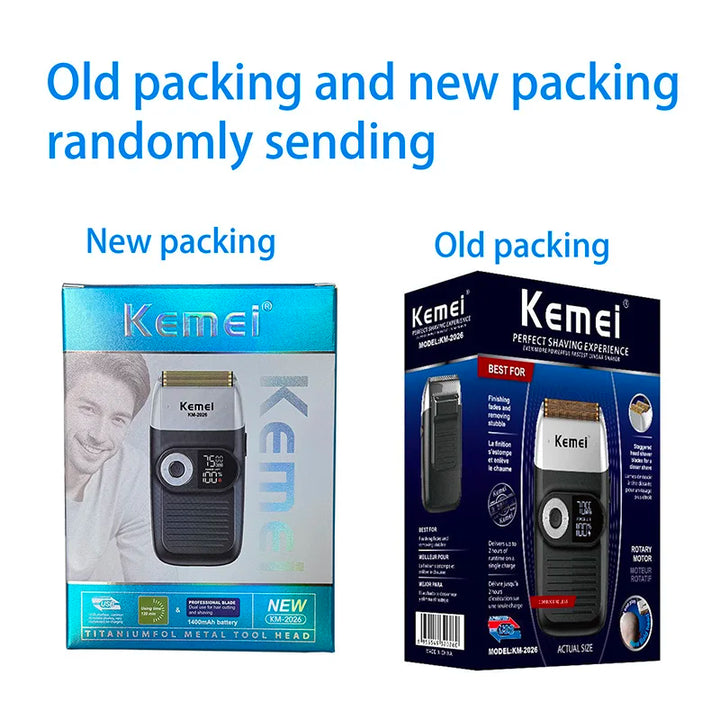 Kemei Electric Shaver Men Rechargeable Beard Shaver Electric Razor Floating Barber Hair Trimmer Face Care Shaving Machine