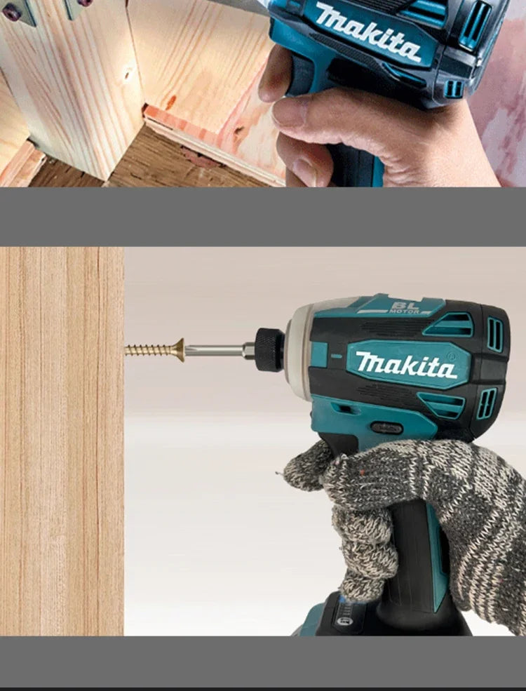 Makita DTD172 18V Cordless Impact Screwdriver Brushless Electric Impact Drill Rechargeable Wood/olt/T-Mode Power Tools