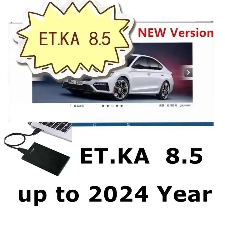 Newest  Etka 8.3& ELSAWIN 6.0 for A-udi for V-W Auto Repair Software Group Vehicles Electronic Parts Catalog free help install