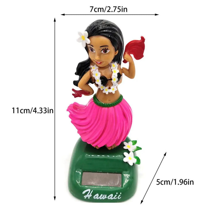 HulaGirl Dashboard Doll HulaGirl Dashboard Hawaii Dancing Girl Car Dashboard Decorations Solar Dancing Figure Toy