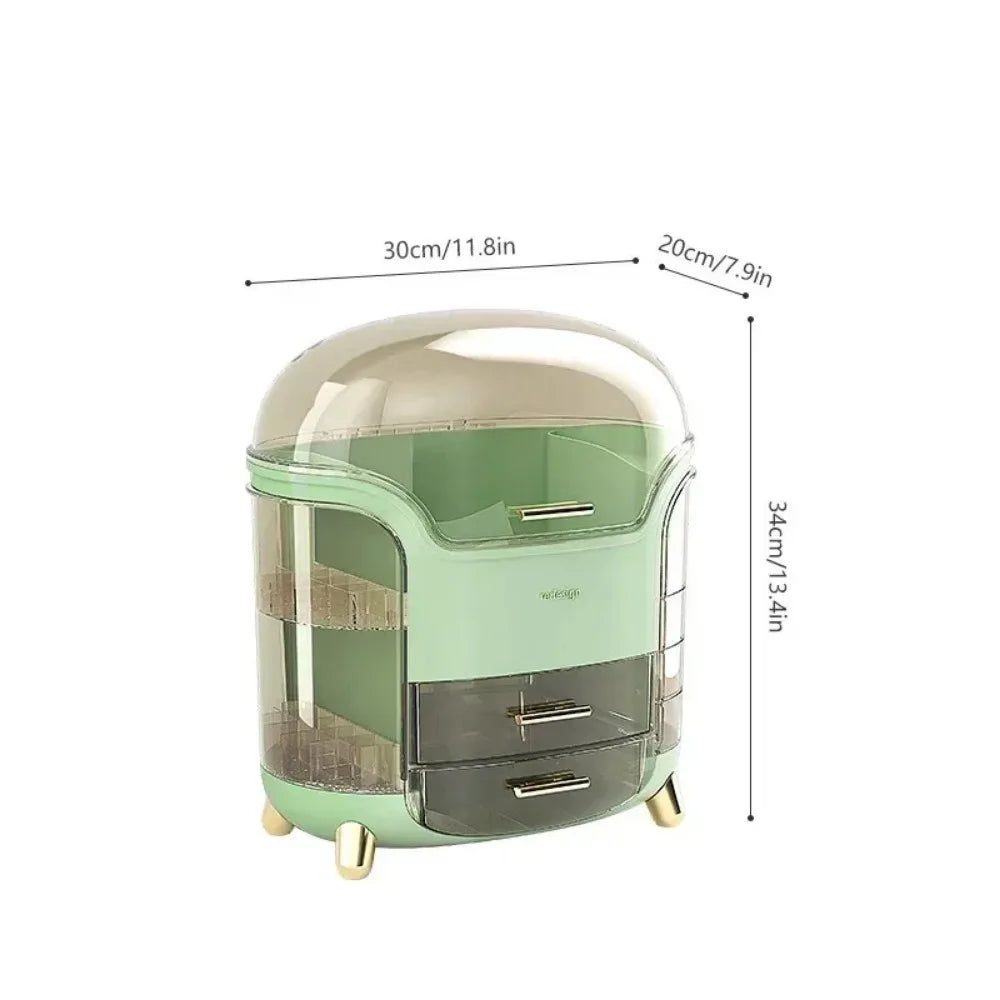 Transparent Desktop Makeup Organizer