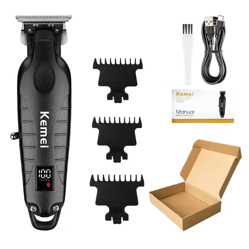 Kemei KM-2290 KM-2293 KM-T95 New Professional Cutting Machine Electric Shaver Hair Trimmers With LCD Display Men's Hair Clipper